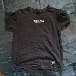 Kids black Y&R t-shirt.